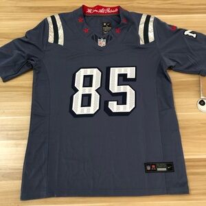 🤪Hunter Henry Stitched Vapor Jersey Storm Blue😁